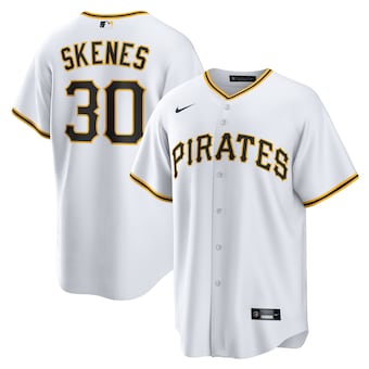 Mens Pittsburgh Pirates #30 Paul Skenes Nike White Home Replica Player Jersey